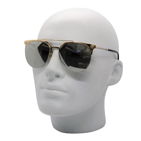 versace 57mm metal aviator sunglasses